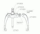 EXTRACTOR FORZA SERIE 2740 AUTOCENTRANTE LIGERO DE 2 PATAS